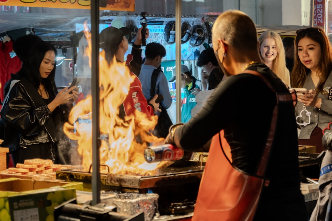 Myeongdong street food vendors